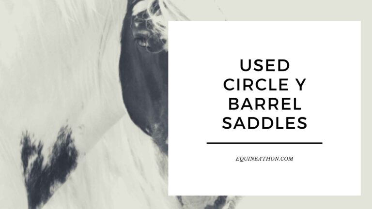 Used Circle Y Barrel Saddles